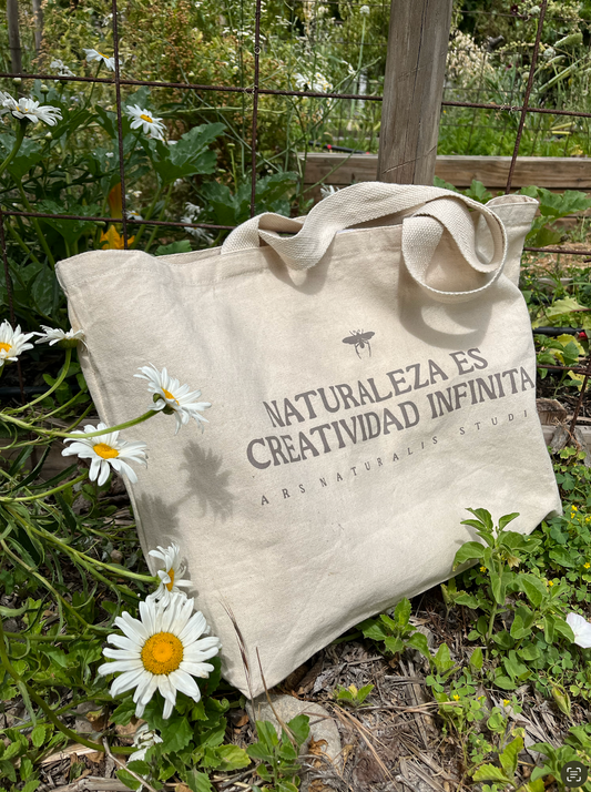 Totebag Algodon - Naturaleza es creatividad infinita